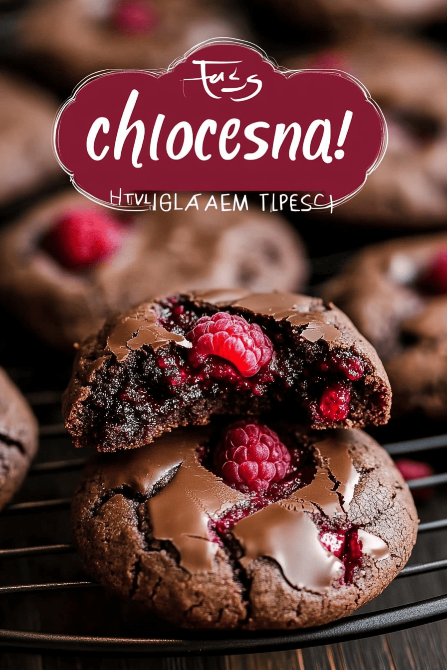 Chocolate Raspberry Cookies ingredients organized and measured on kitchen counter