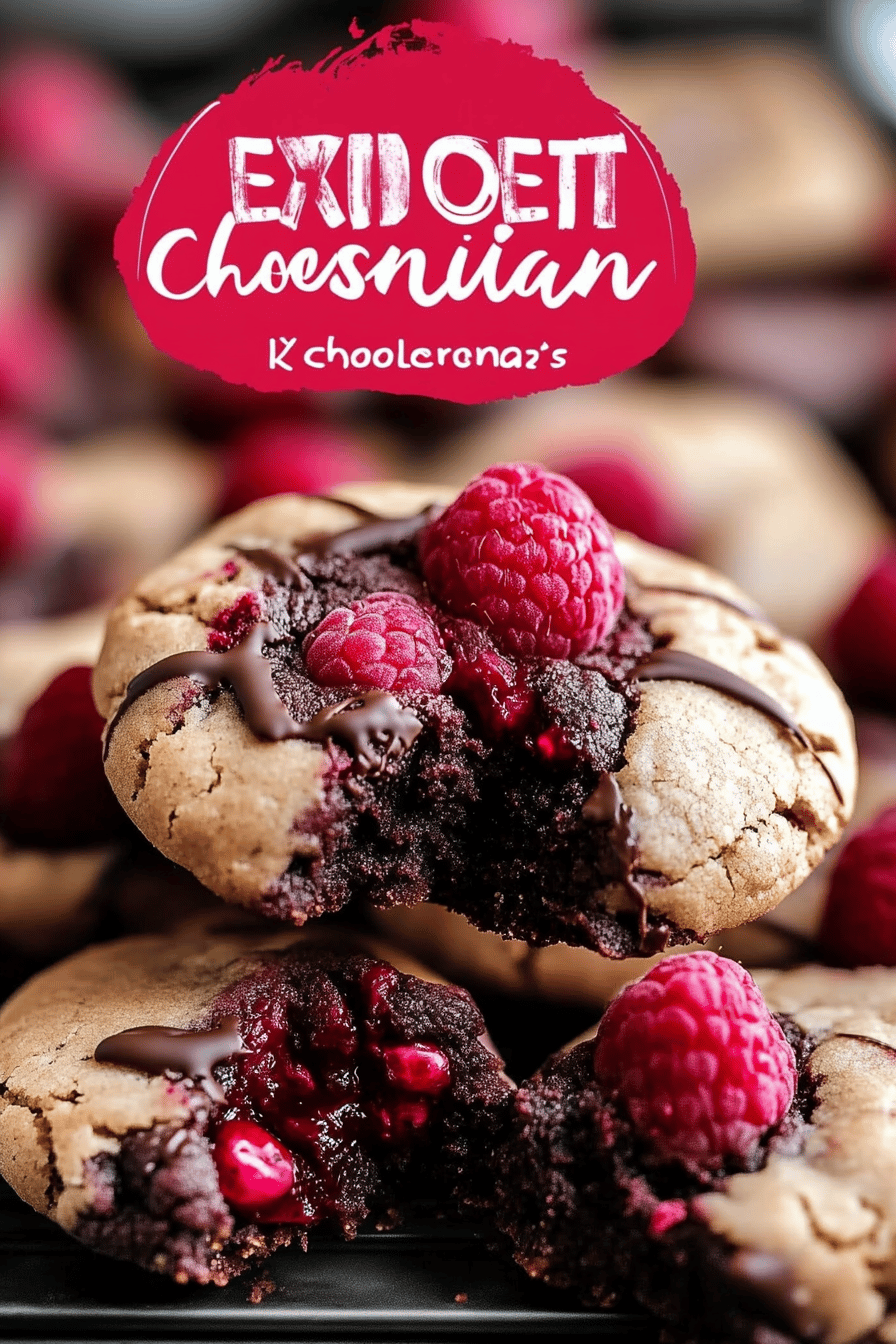 Chocolate Raspberry Cookies