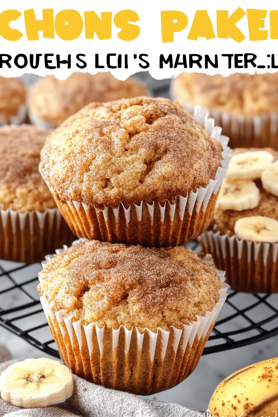 Cinnamon Banana Bread Muffins ingredients organized and measured on kitchen counter
