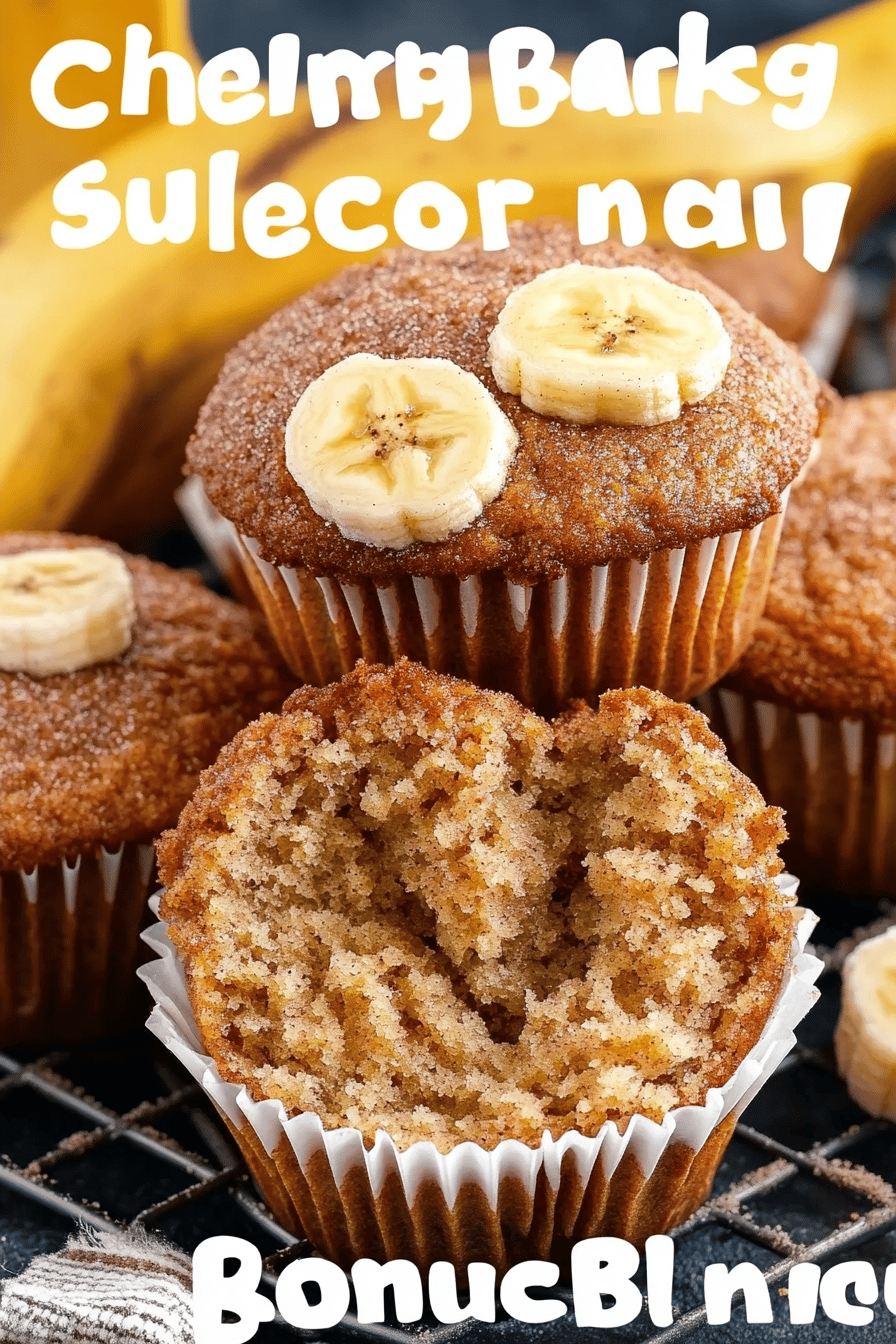 Cinnamon Banana Bread Muffins final dish beautifully presented and ready to serve