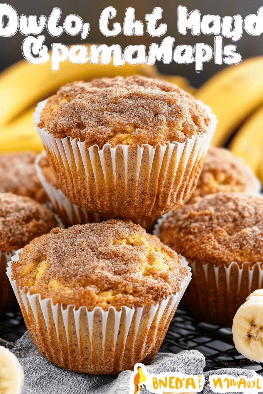 Cinnamon Banana Bread Muffins
