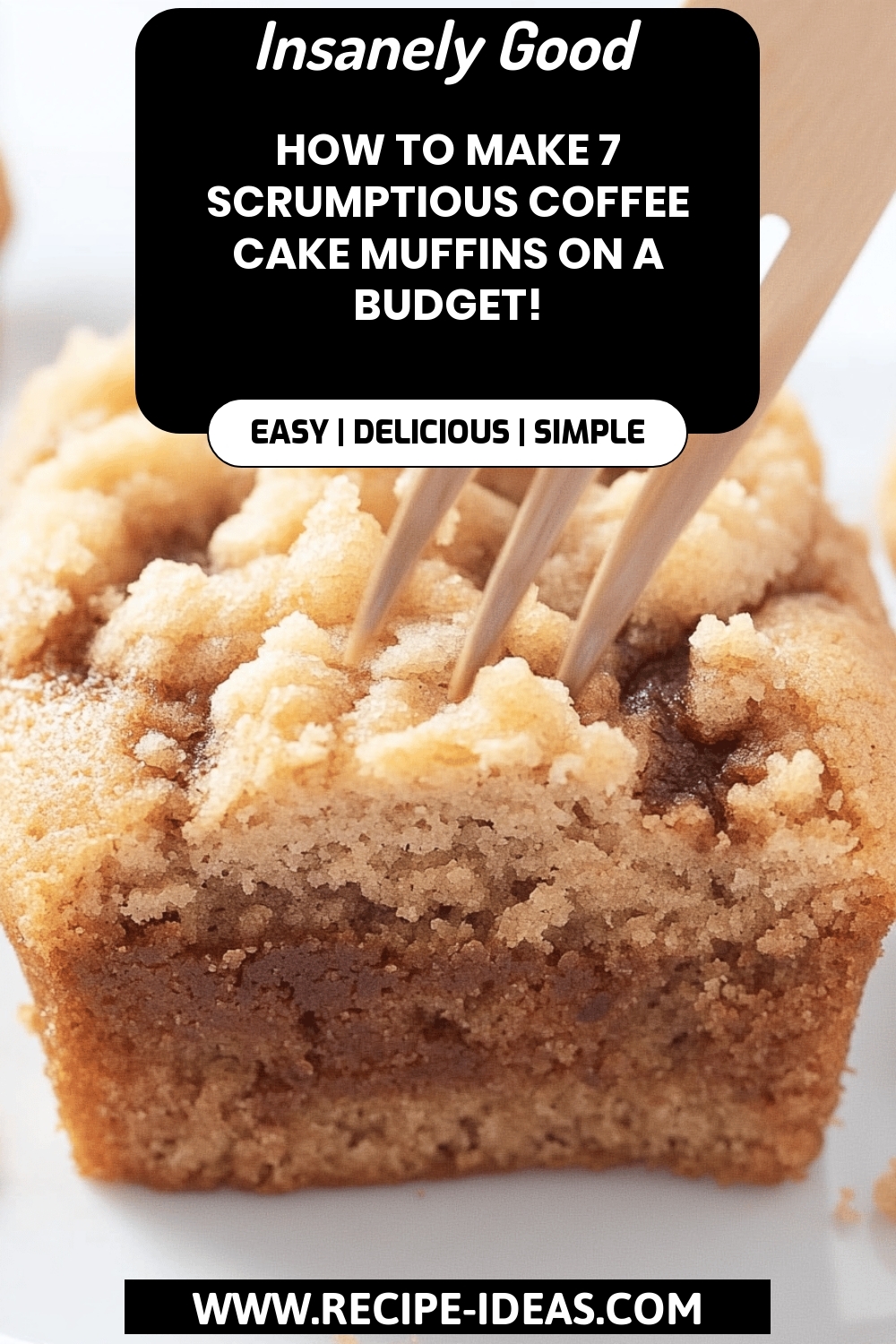 Coffee Cake Muffins final dish beautifully presented and ready to serve