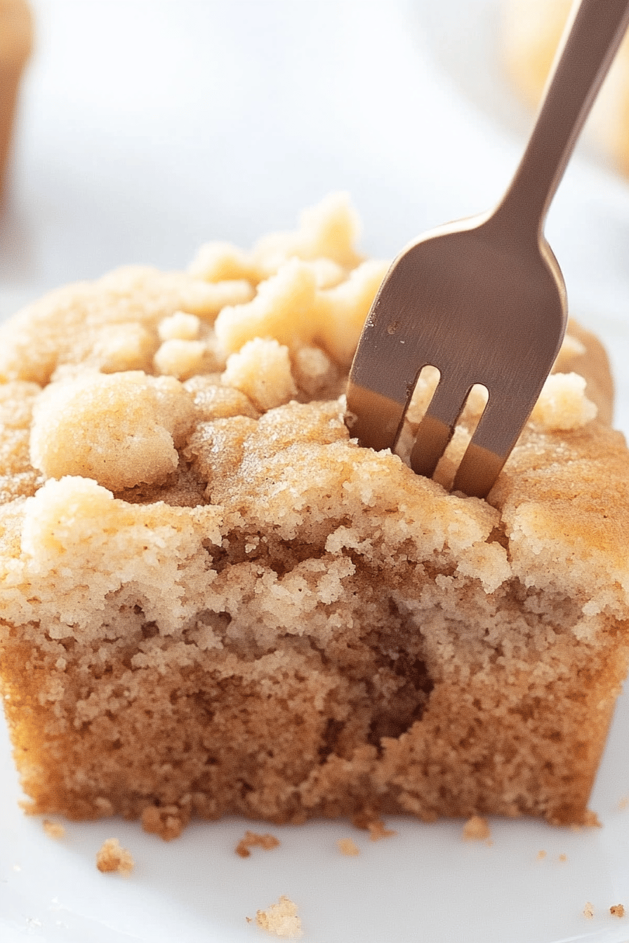 Coffee Cake Muffins ingredients organized and measured on kitchen counter