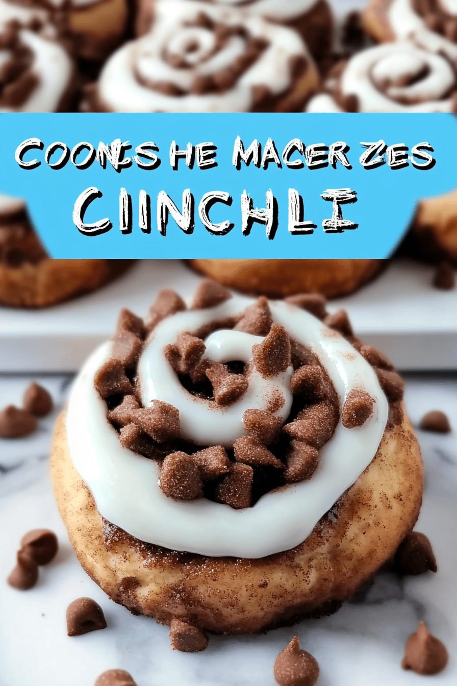 Cookie Monster Cinnamon Rolls