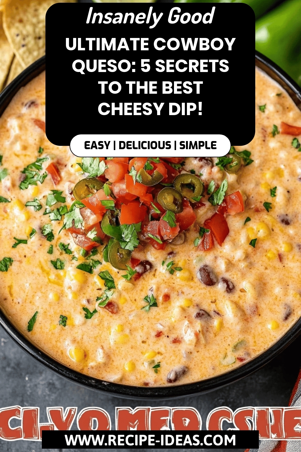 Cowboy Queso Recipe final dish beautifully presented and ready to serve