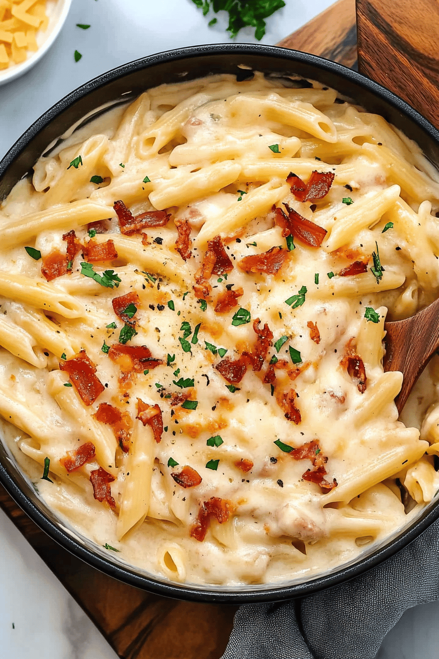 Crack Chicken Penne slice on plate showing perfect texture and swirl pattern