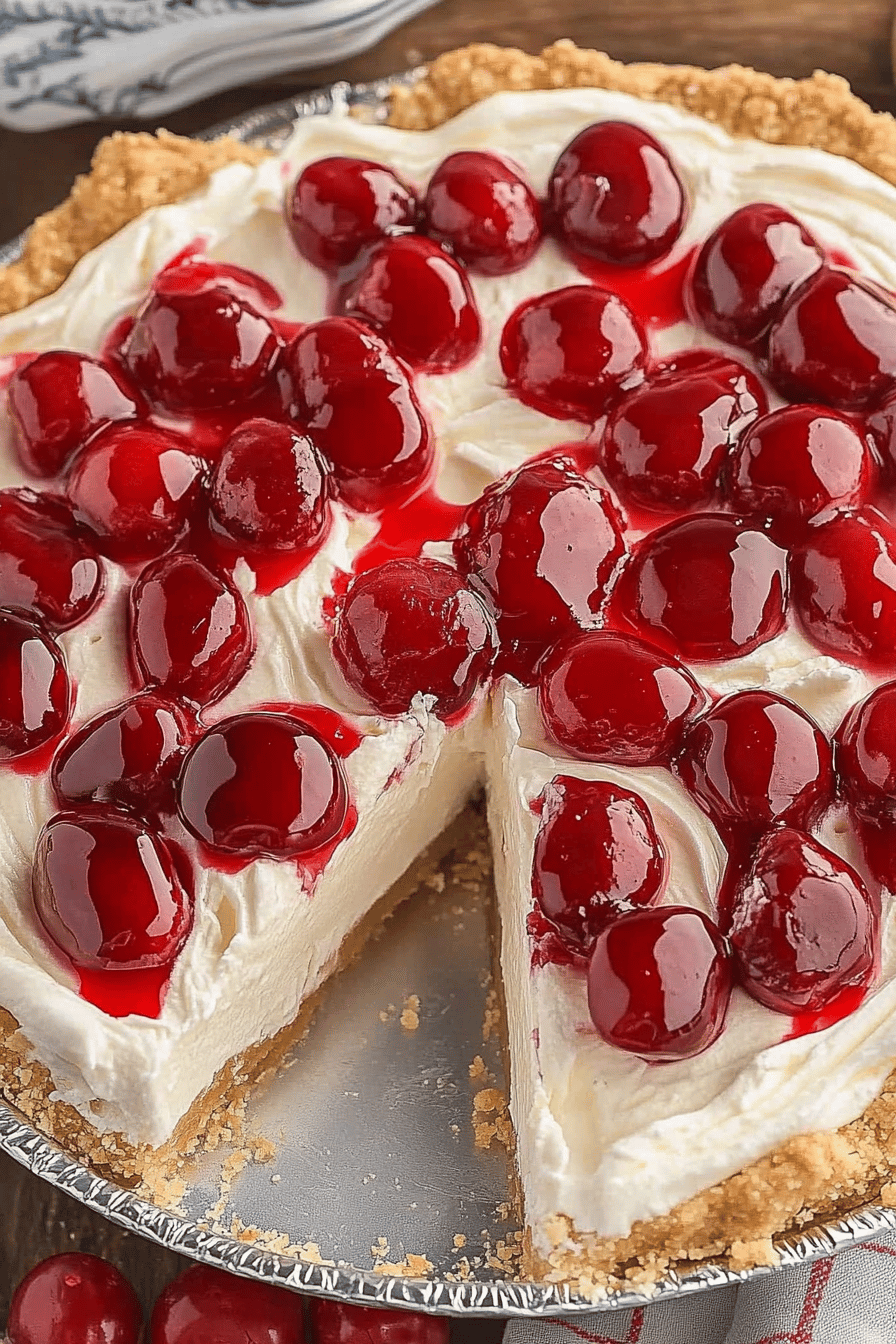 Cream Cheese Cherry Pie ingredients organized and measured on kitchen counter