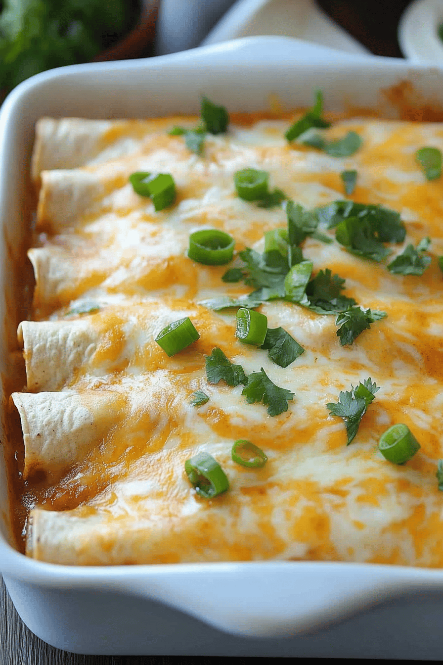 Cream Cheese Chicken Enchiladas ingredients organized and measured on kitchen counter