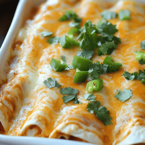 Cream Cheese Chicken Enchiladas