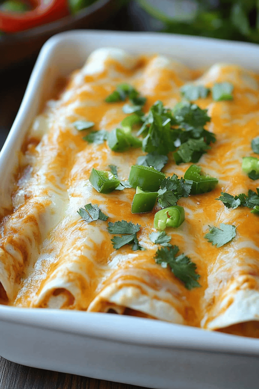 Cream Cheese Chicken Enchiladas