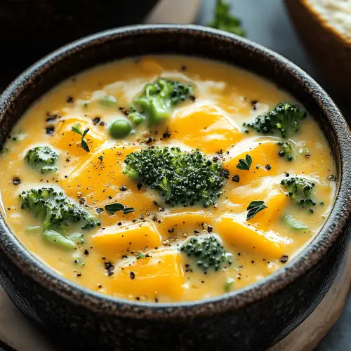 Crockpot Broccoli Cheddar Soup