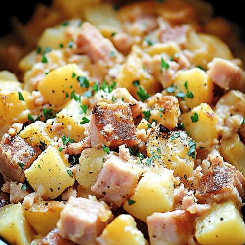Crockpot Ham and Potato Casserole