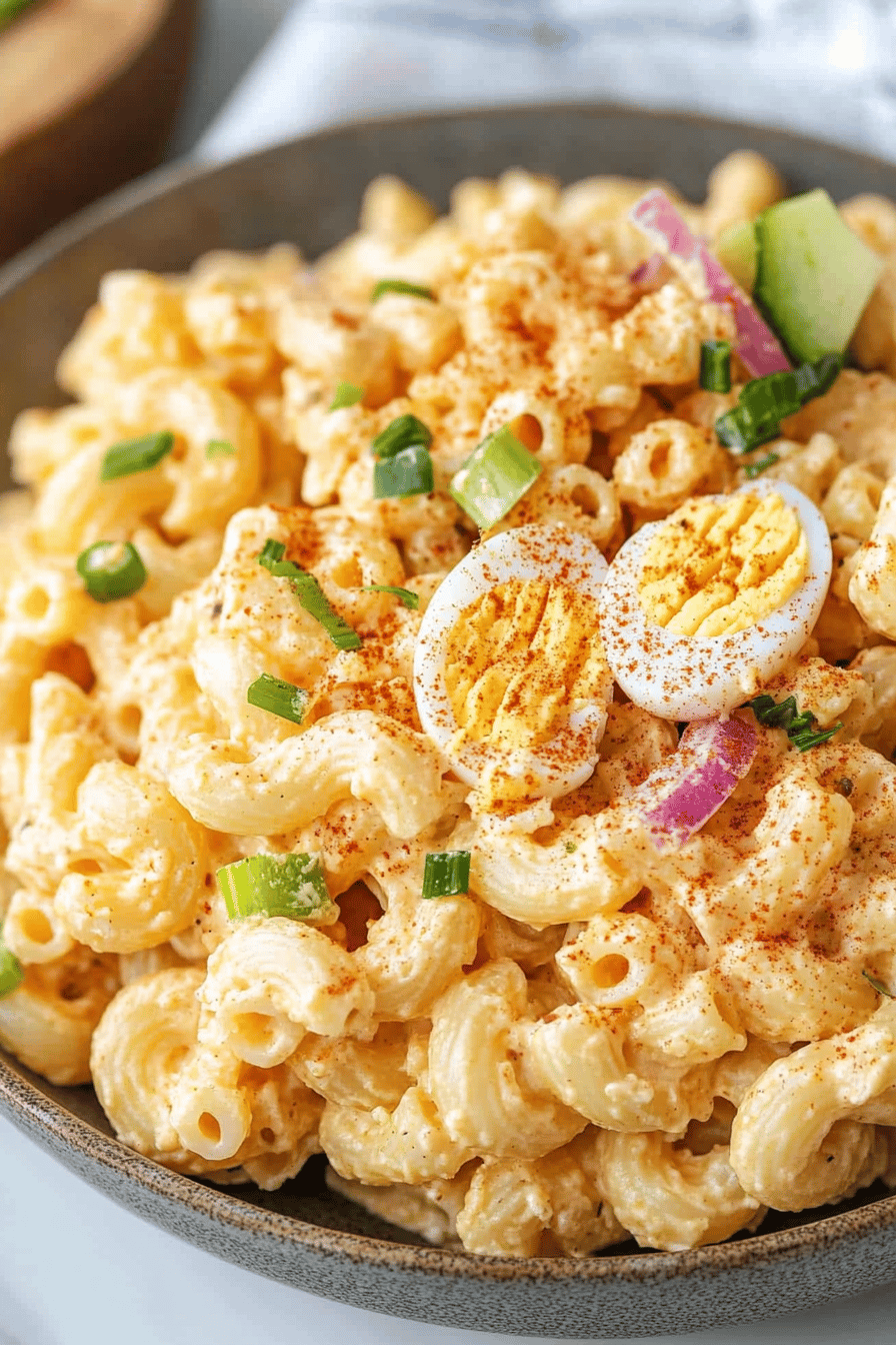 Deviled Egg Pasta Salad