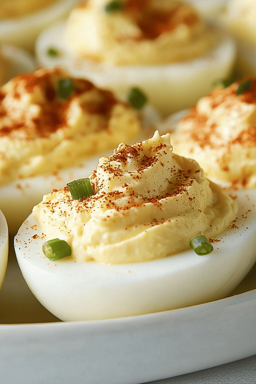 Deviled Eggs Recipe final dish beautifully presented and ready to serve
