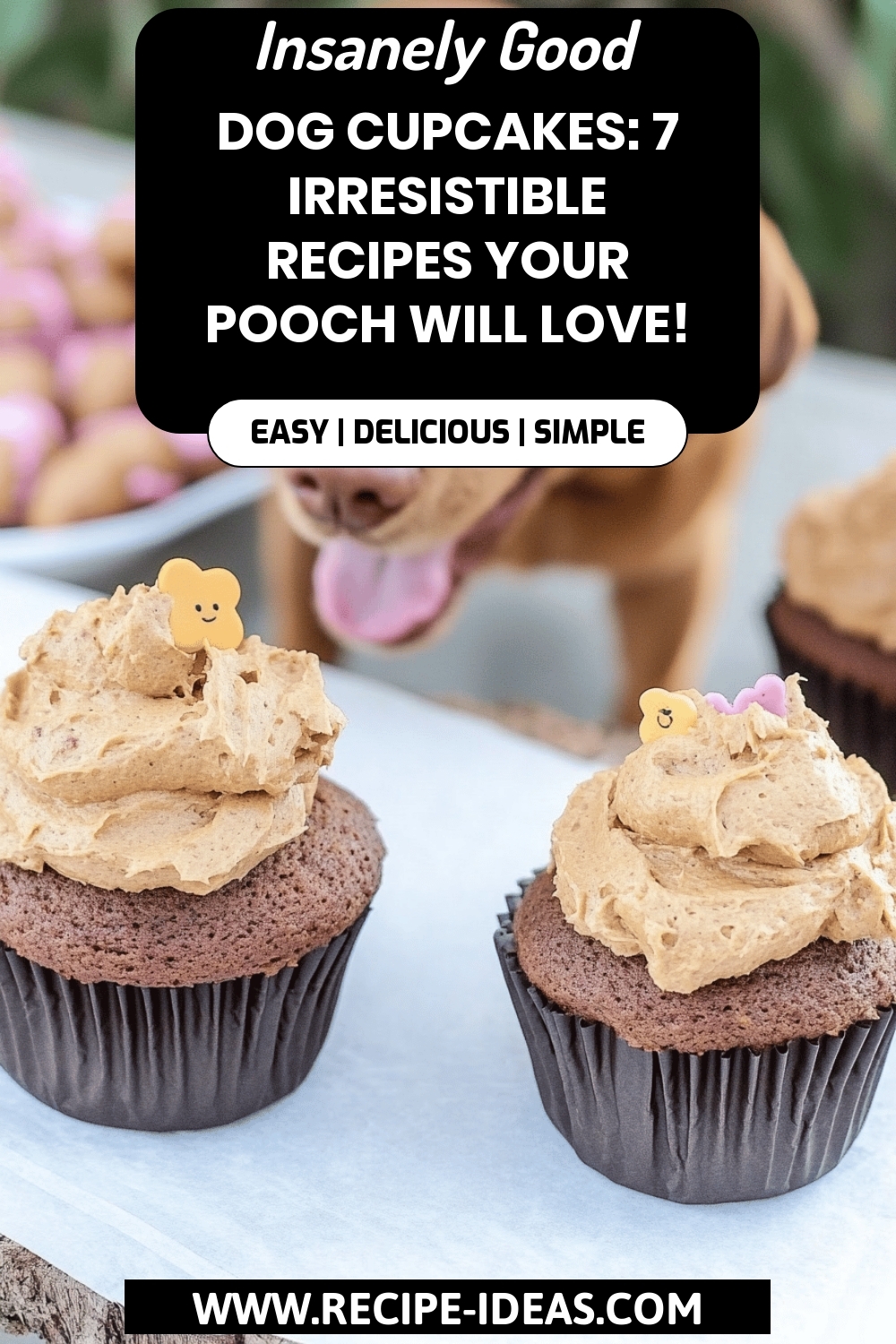 Dog Cupcakes Recipes final dish beautifully presented and ready to serve