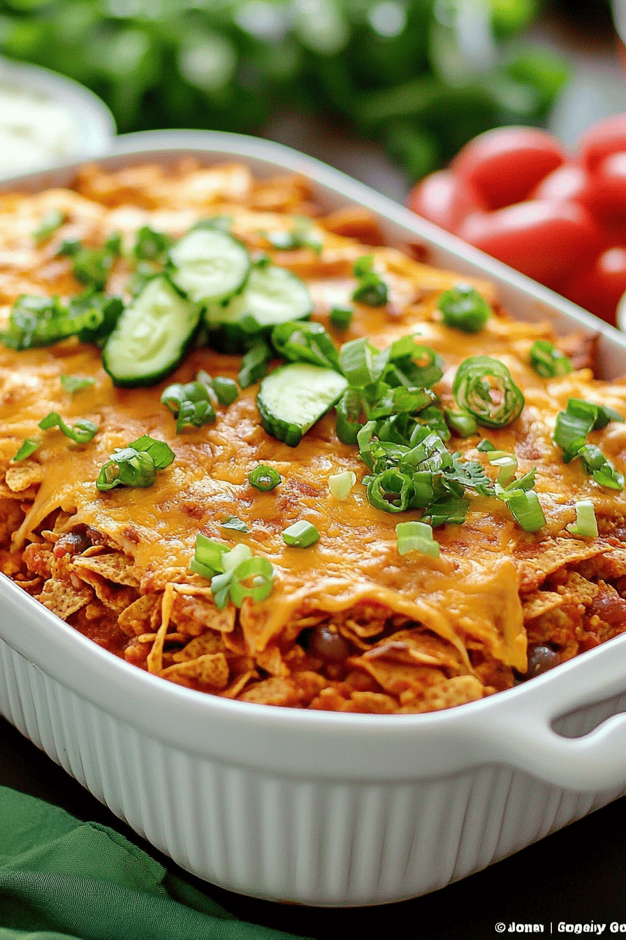 Doritos Casserole Recipe ingredients organized and measured on kitchen counter