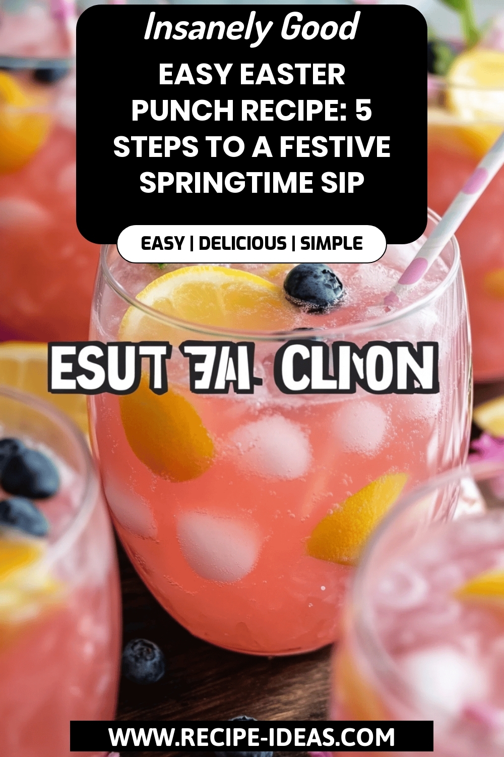 Easter Punch Recipe final dish beautifully presented and ready to serve