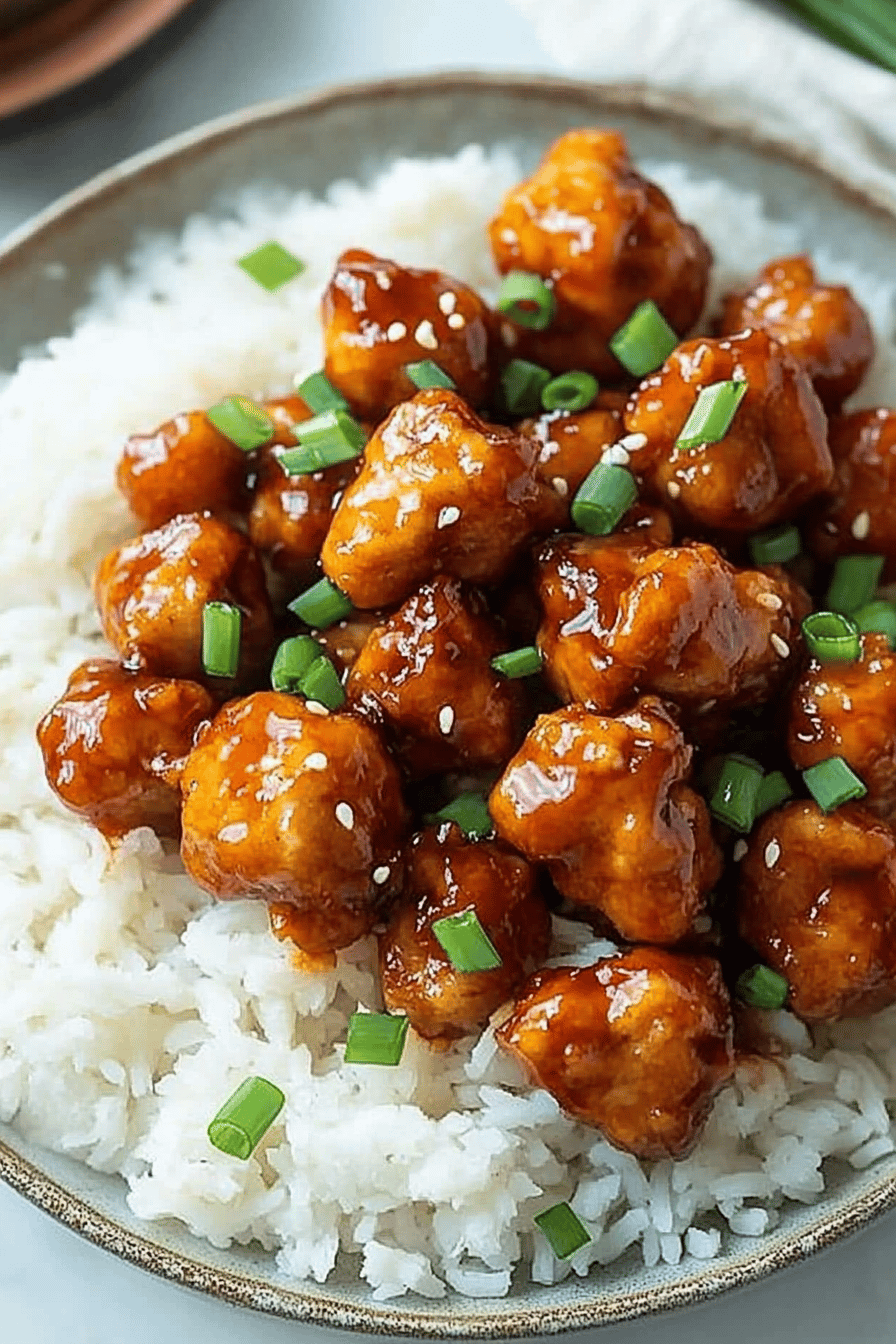 Firecracker Chicken Recipe slice on plate showing perfect texture and swirl pattern