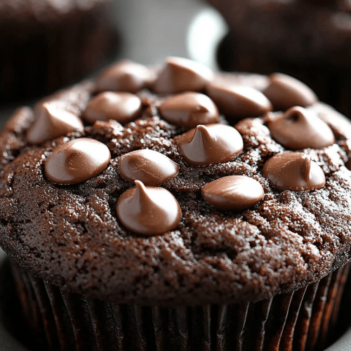 Flourless Chocolate Peanut Butter Muffins
