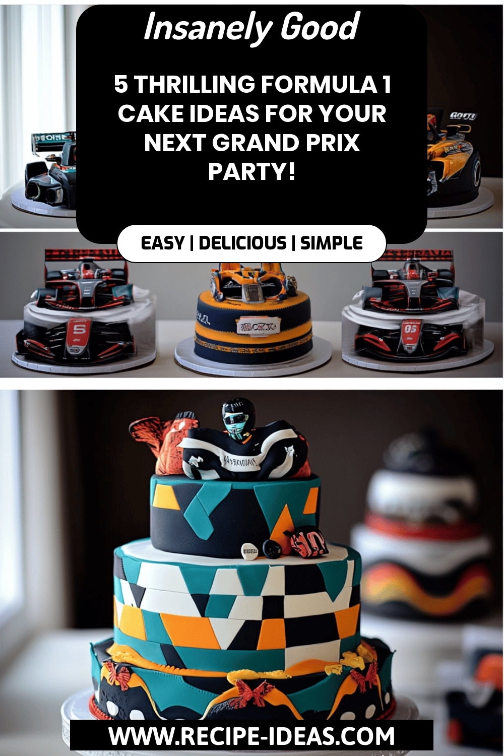 Formula 1 Cake Ideas final dish beautifully presented and ready to serve
