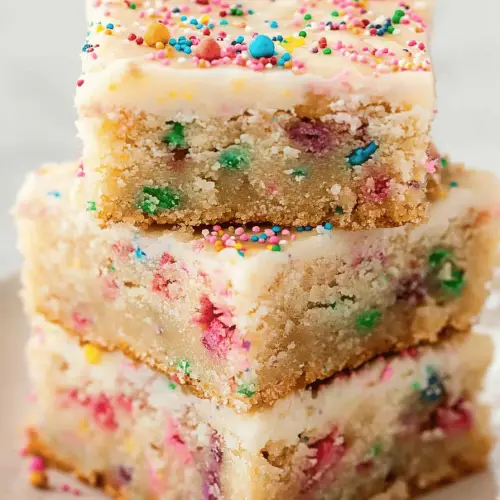 Funfetti Cake Batter Cookie Bars