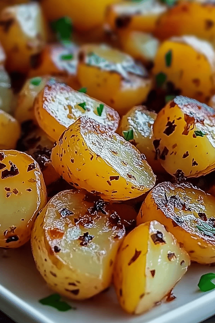 Garlic Butter Potatoes slice on plate showing perfect texture and swirl pattern