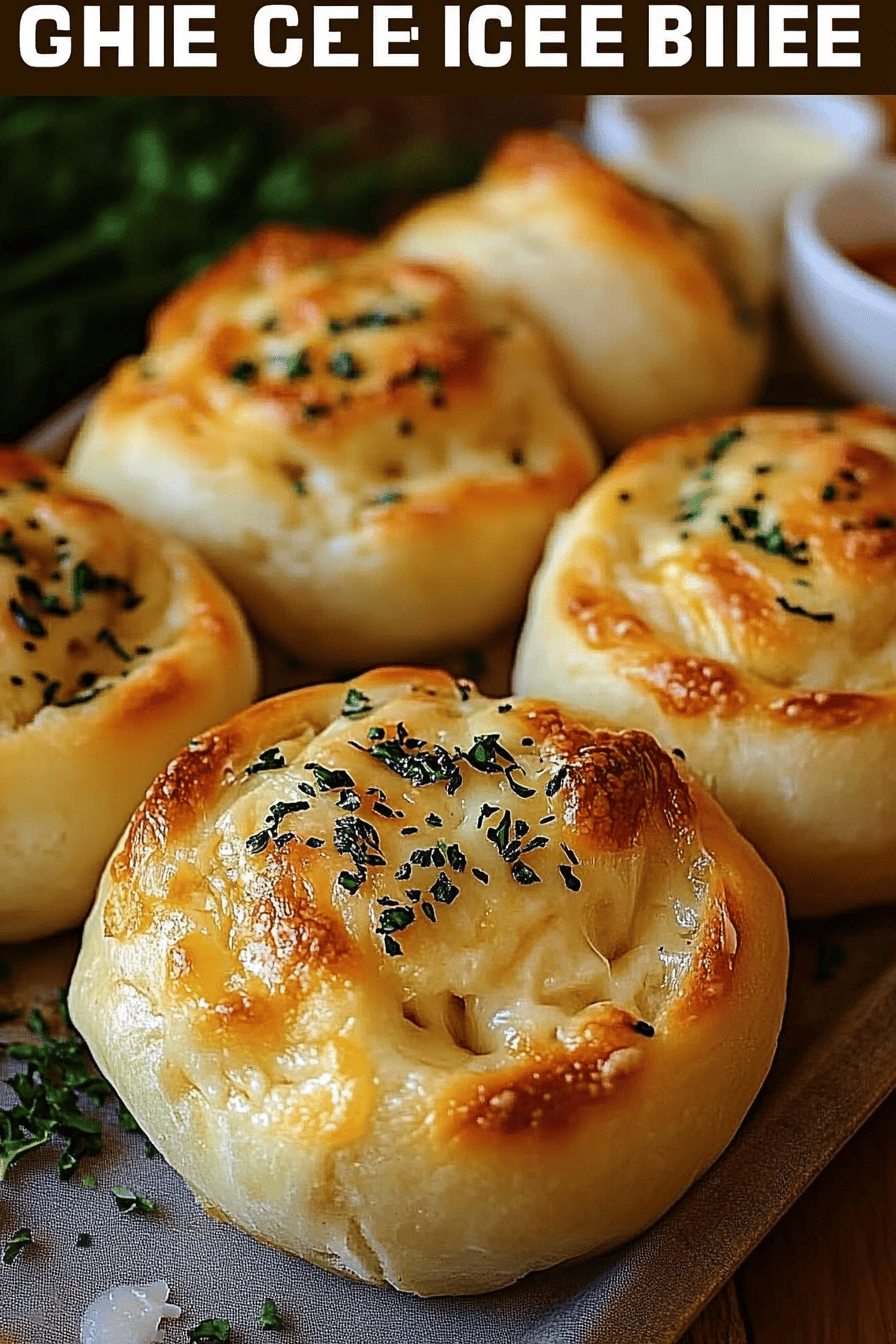 Garlic Cheese Rolls slice on plate showing perfect texture and swirl pattern
