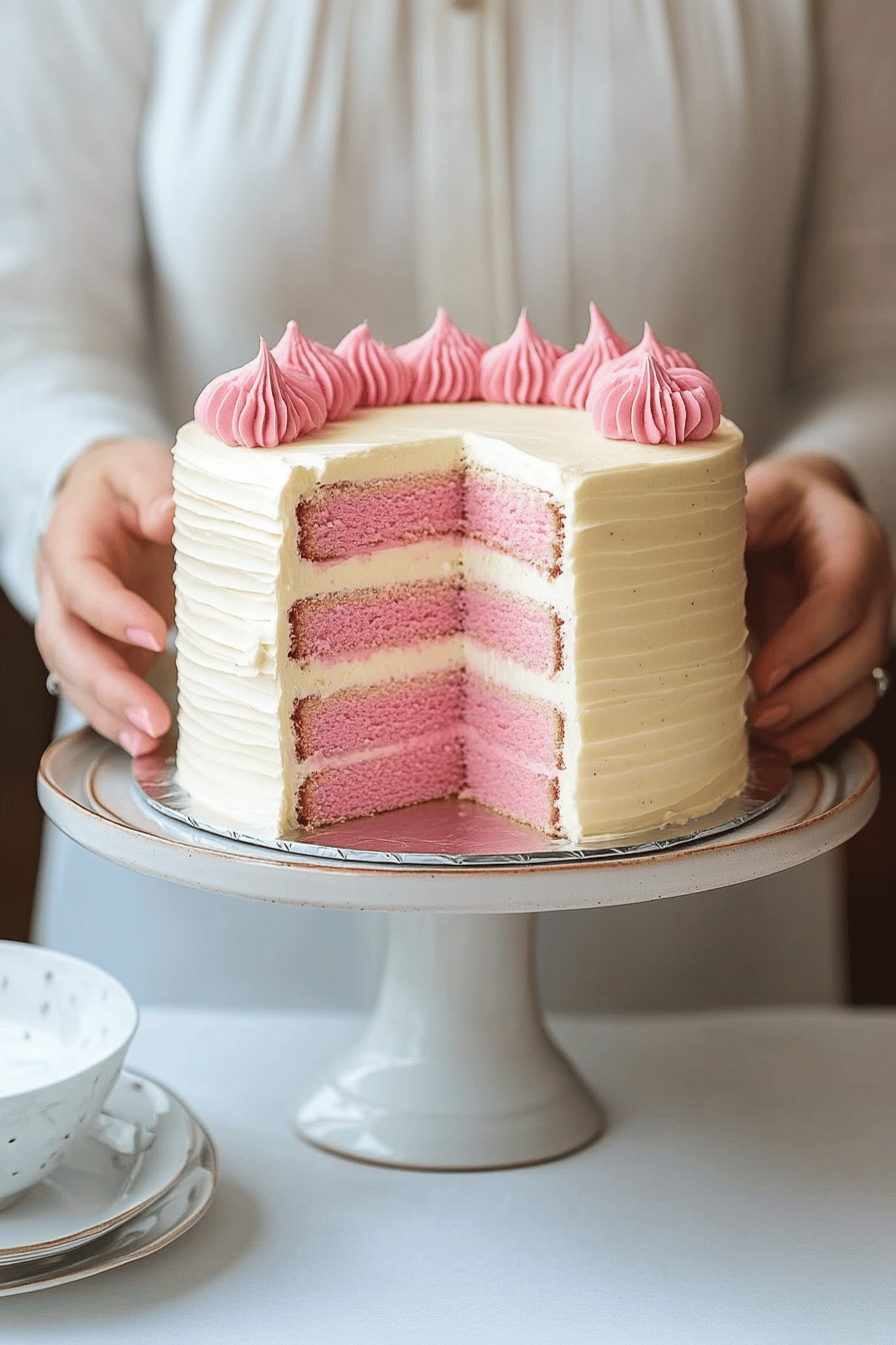 Gender Reveal Cake Ideas ingredients organized and measured on kitchen counter