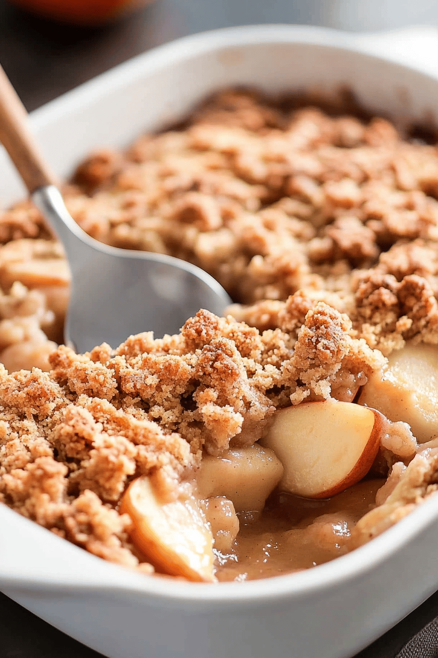 Gluten-Free Apple Crumble slice on plate showing perfect texture and swirl pattern