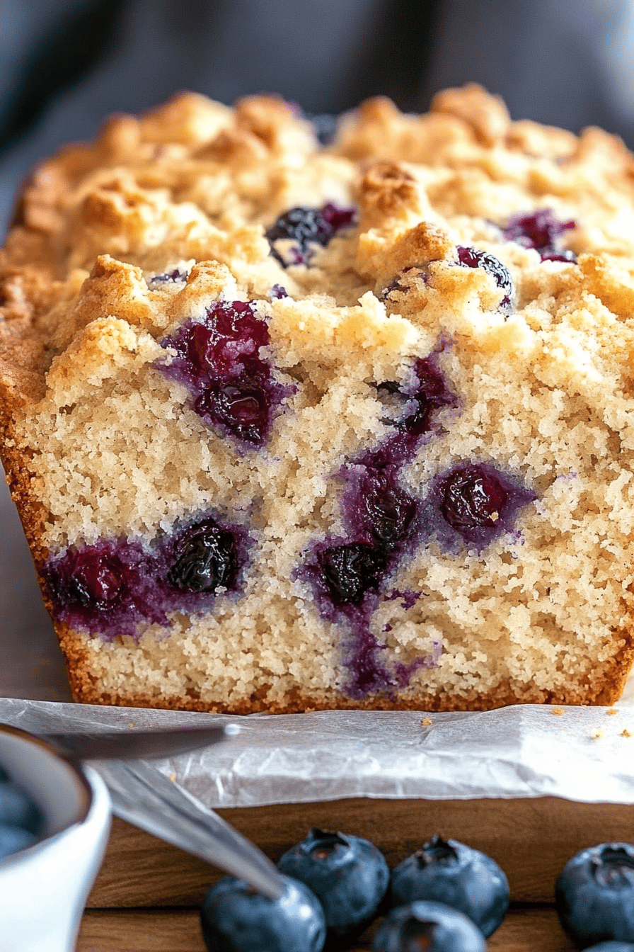 Gluten-Free Blueberry Quickbread ingredients organized and measured on kitchen counter