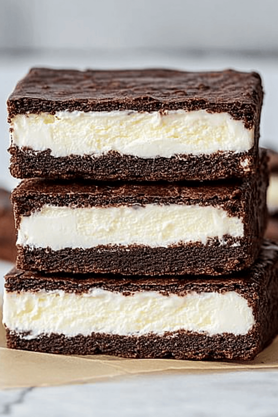 Gluten-Free Brownie Ice Cream Sandwiches ingredients organized and measured on kitchen counter