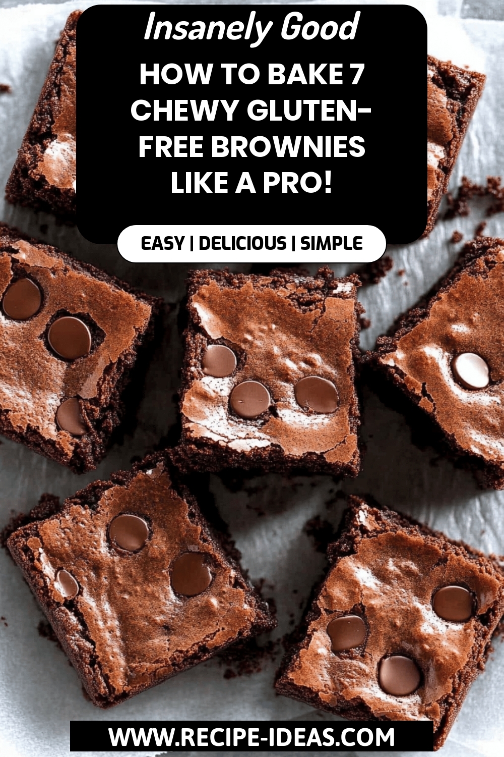 Gluten-Free Brownies final dish beautifully presented and ready to serve