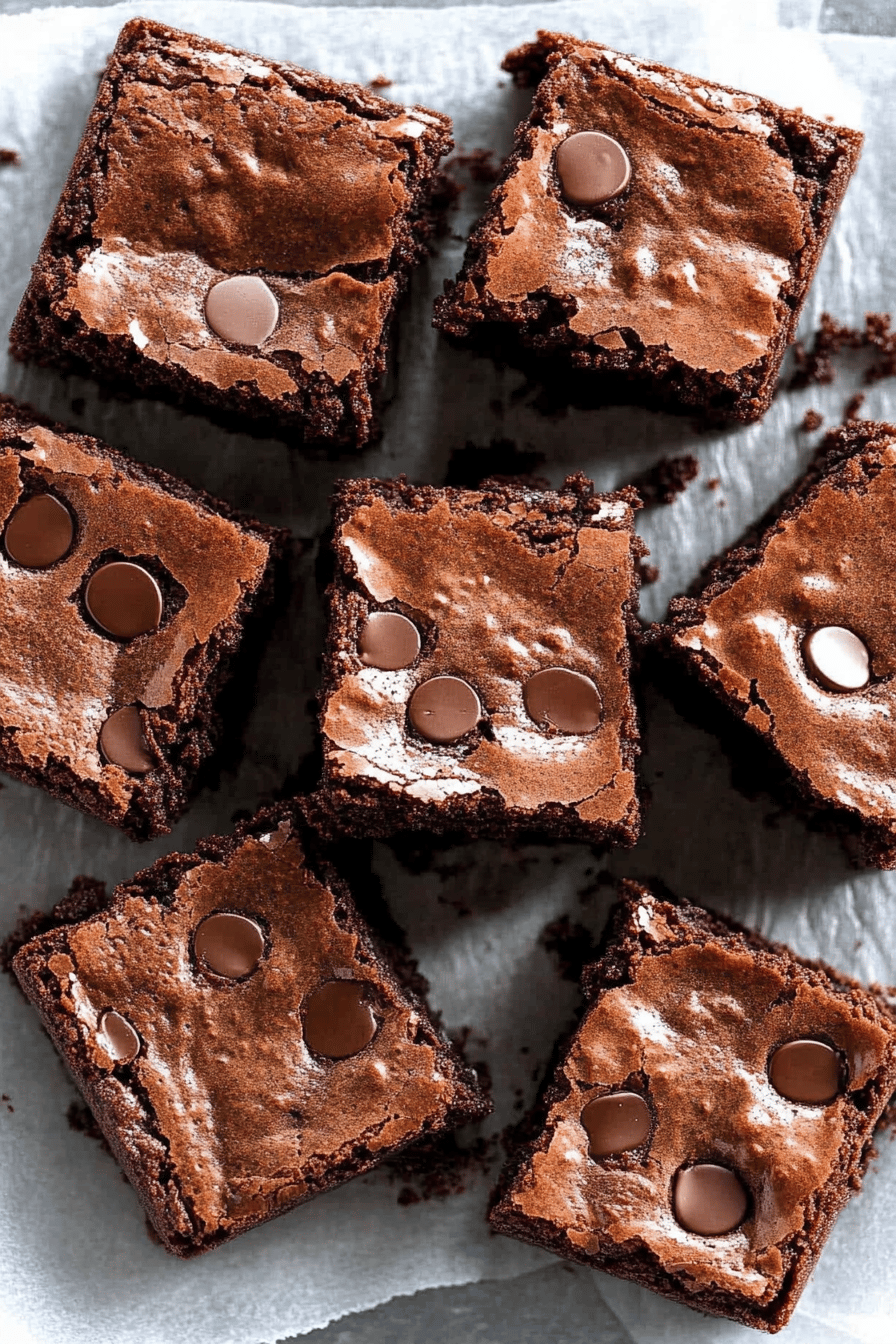 Gluten-Free Brownies slice on plate showing perfect texture and swirl pattern