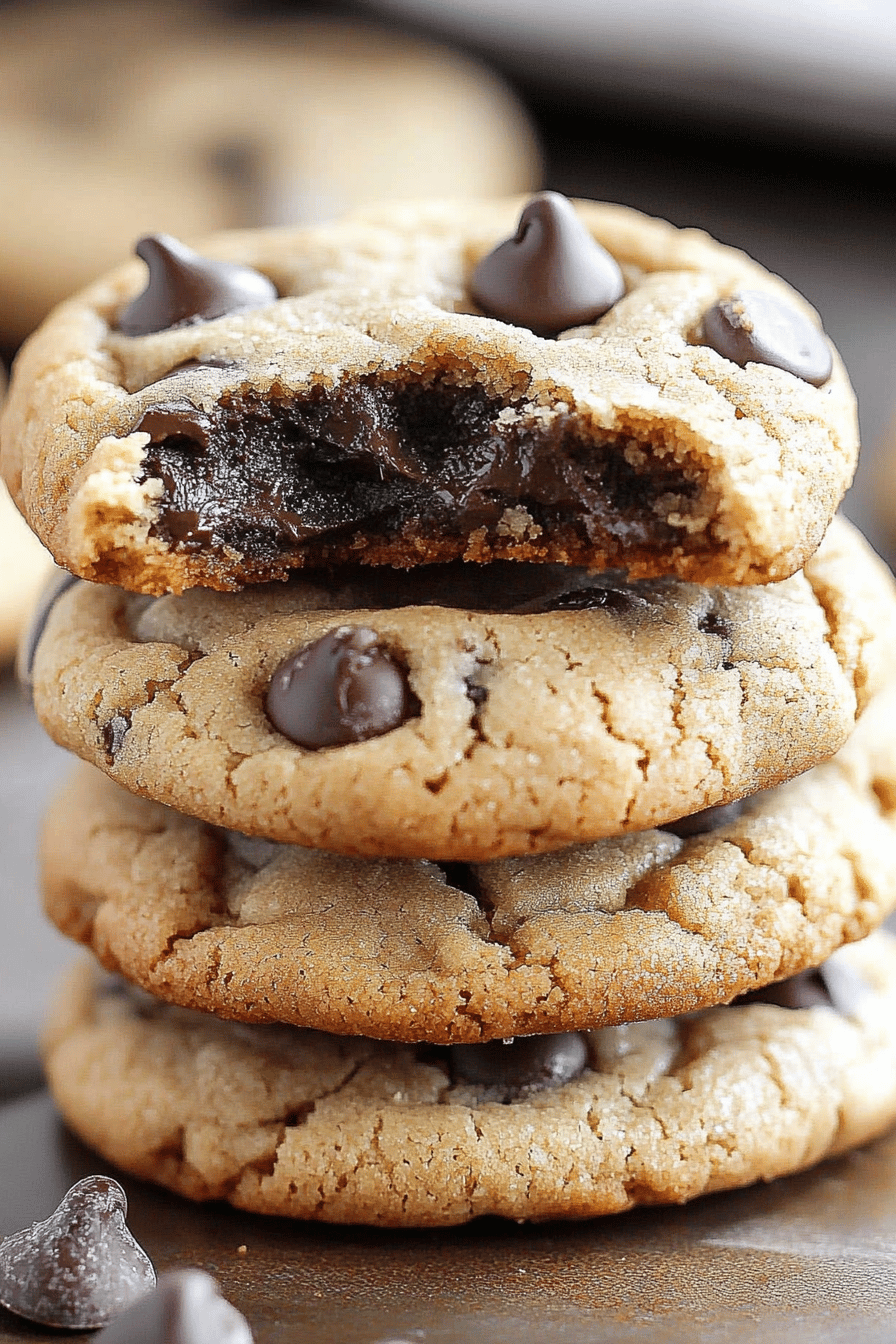 Gluten-Free Chocolate Chip Cookies ingredients organized and measured on kitchen counter