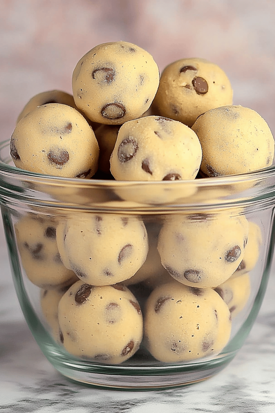 Gluten-Free Cookie Dough Bites ingredients organized and measured on kitchen counter
