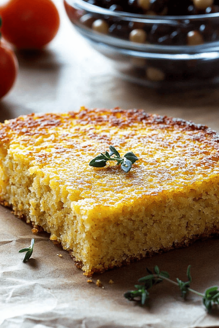 Gluten-Free Cornbread slice on plate showing perfect texture and swirl pattern