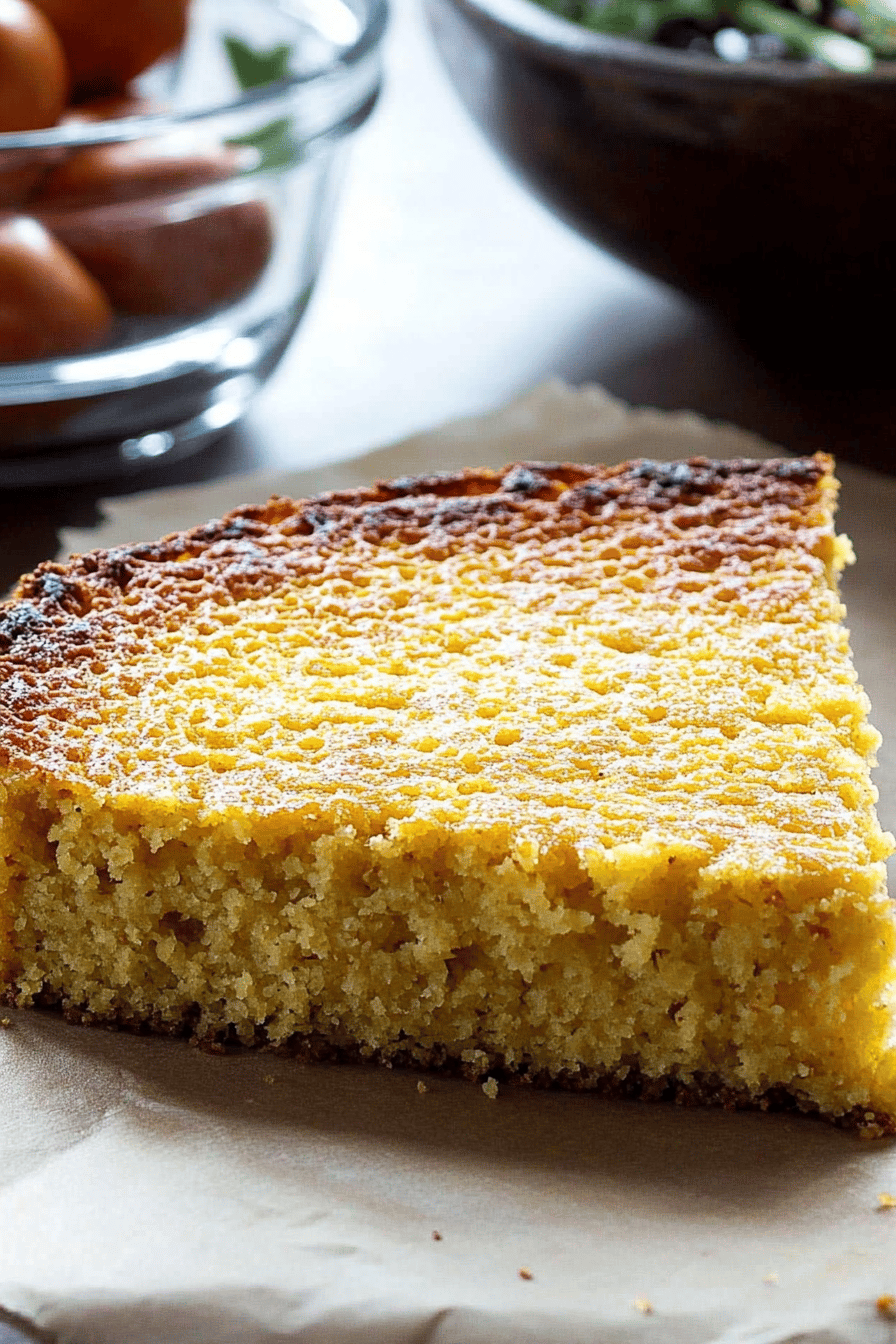 Gluten-Free Cornbread final dish beautifully presented and ready to serve