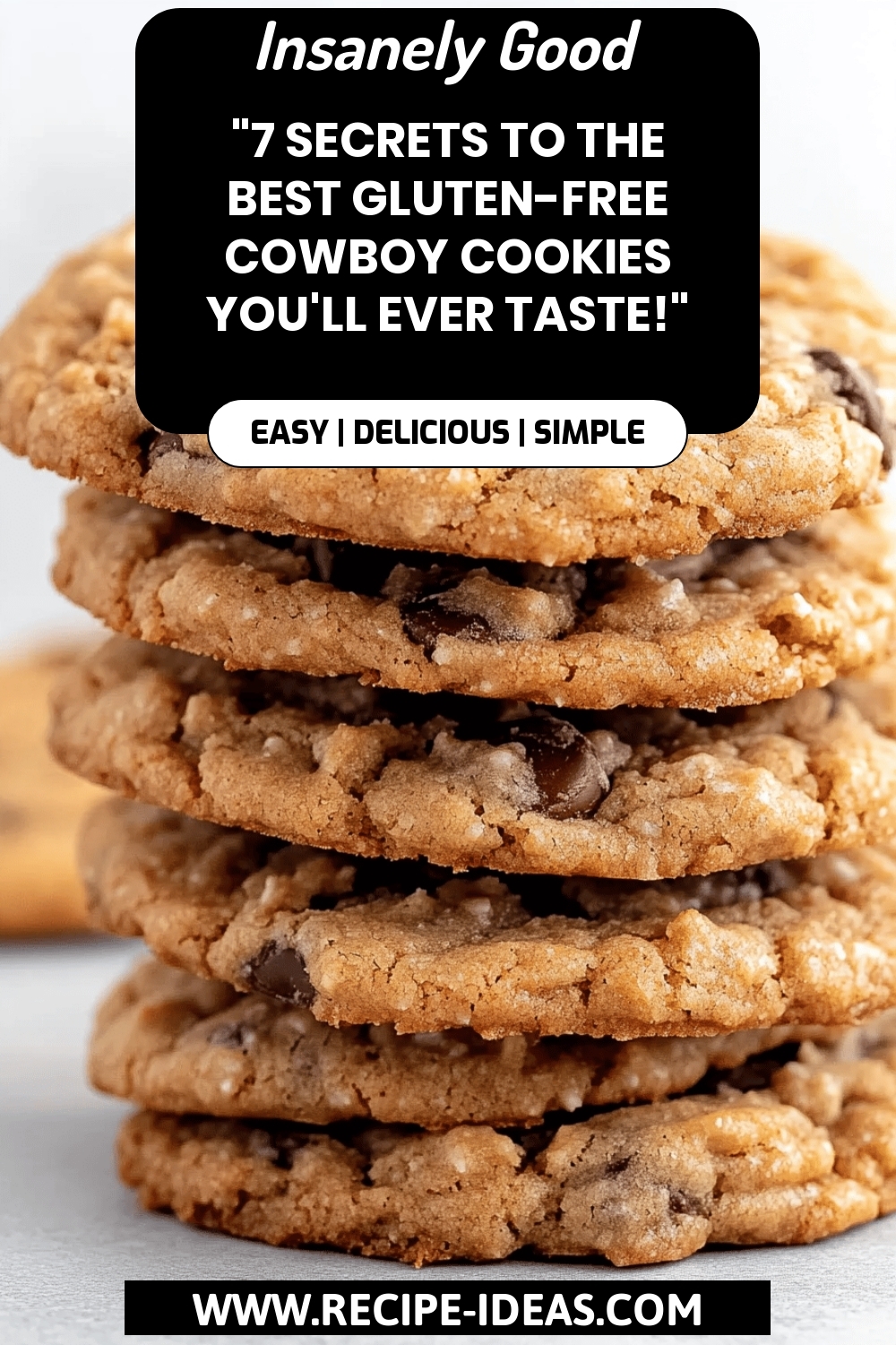 Gluten-Free Cowboy Cookies final dish beautifully presented and ready to serve