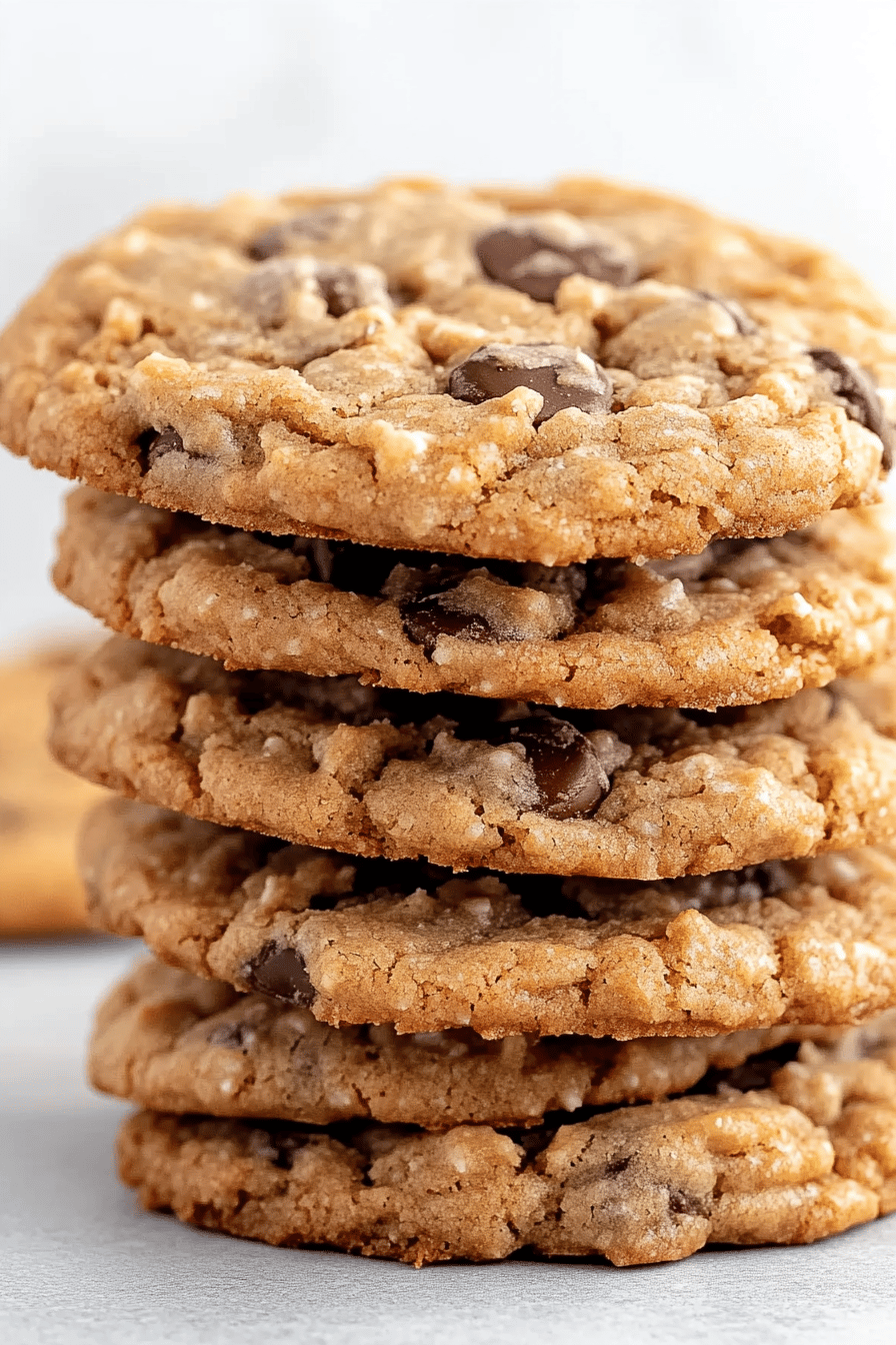Gluten-Free Cowboy Cookies slice on plate showing perfect texture and swirl pattern