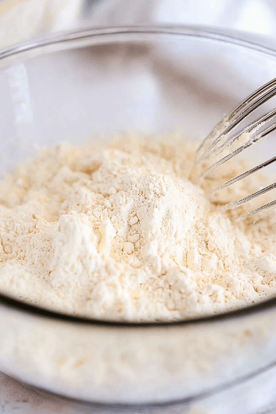 Gluten-Free Flour Blend ingredients organized and measured on kitchen counter