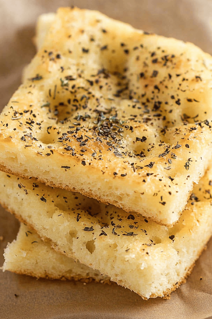 Gluten-Free Focaccia Bread ingredients organized and measured on kitchen counter