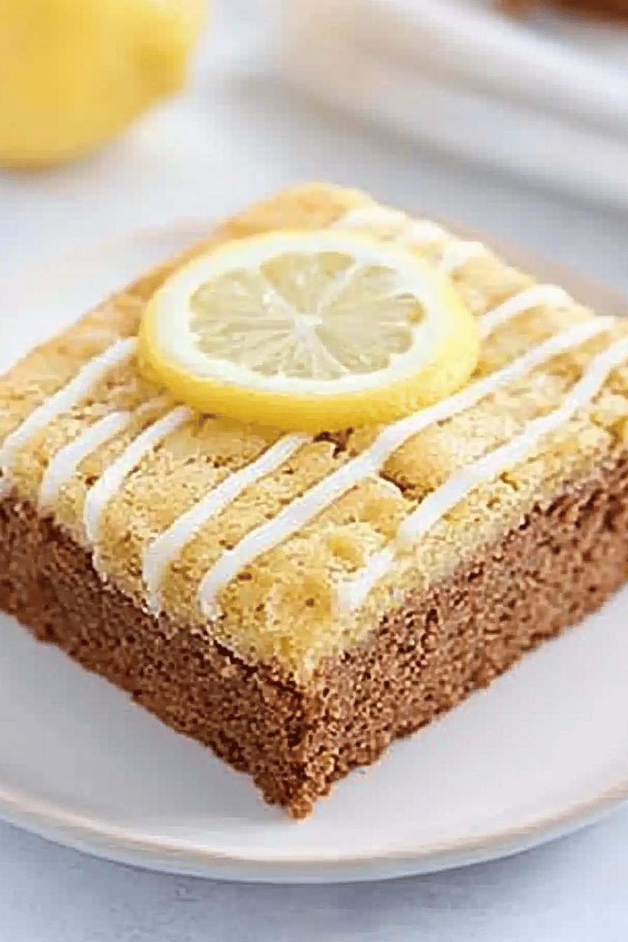 Gluten-Free Lemon Brownies ingredients organized and measured on kitchen counter