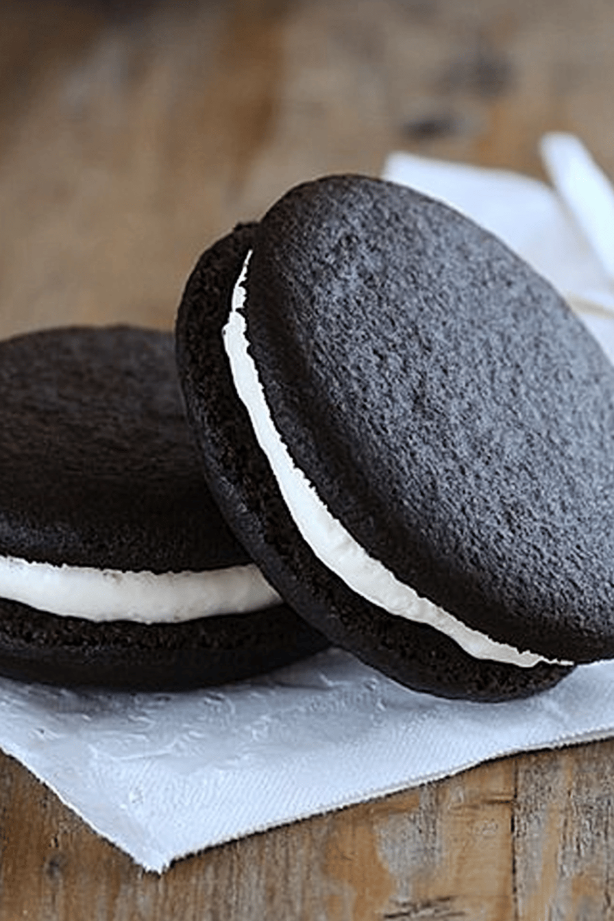 Gluten-Free Oreo Cakesters slice on plate showing perfect texture and swirl pattern
