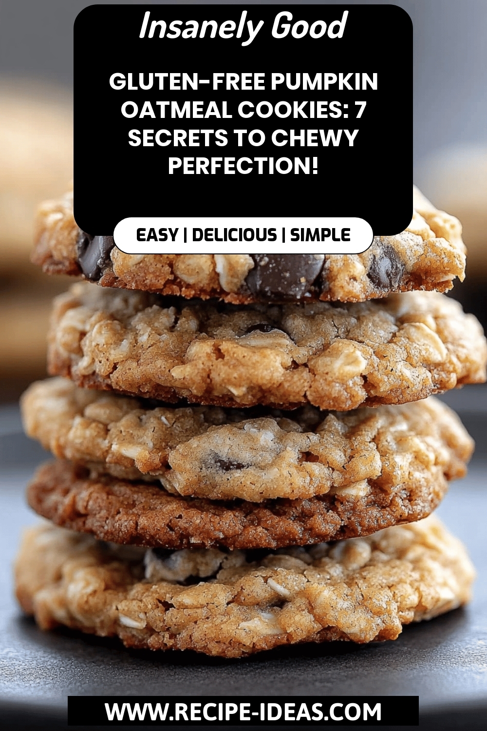 Gluten-Free Pumpkin Oatmeal Cookies final dish beautifully presented and ready to serve