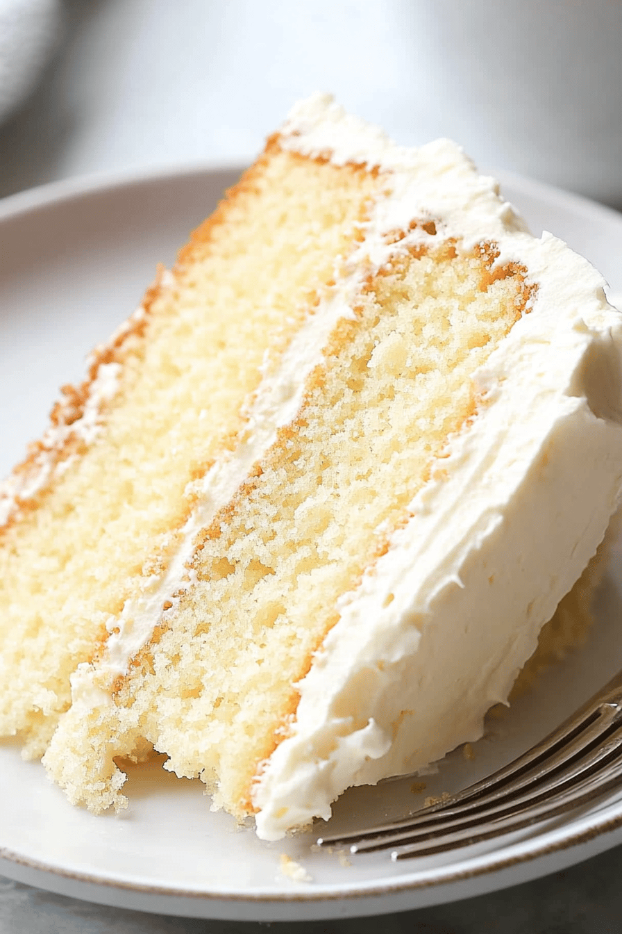 Gluten-Free Vanilla Cake ingredients organized and measured on kitchen counter