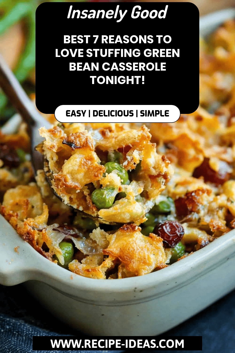 Green Bean Casserole final dish beautifully presented and ready to serve