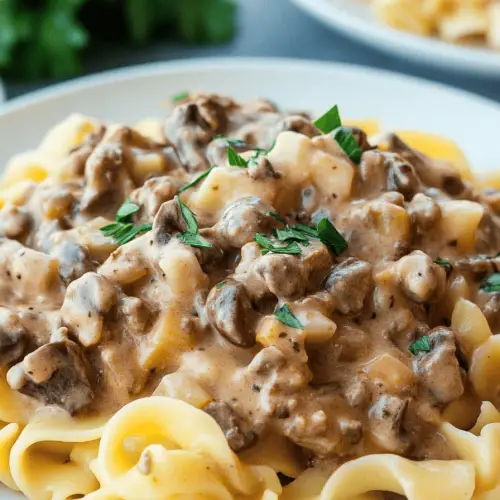 Ground Beef Stroganoff