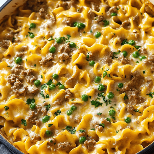Ground Beef Stroganoff Casserole