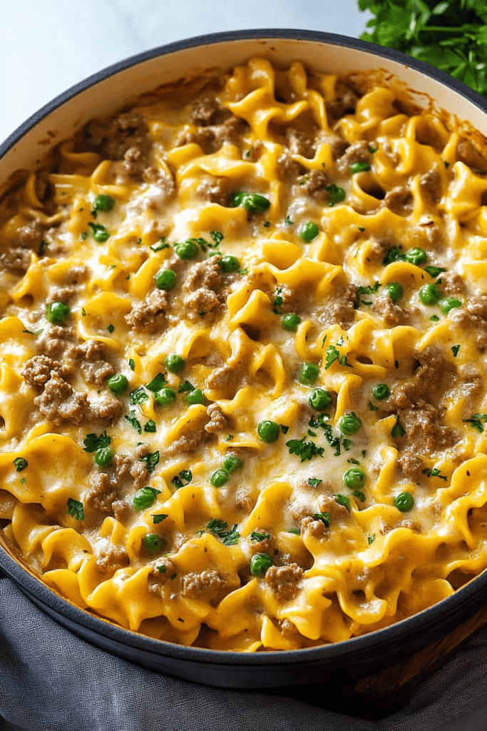 Ground Beef Stroganoff Casserole