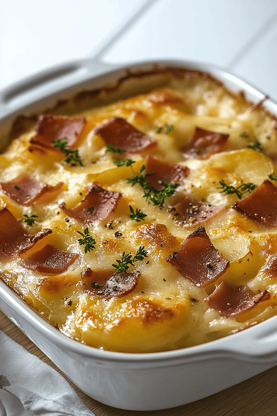 Ham and Potato Au Gratin Recipe